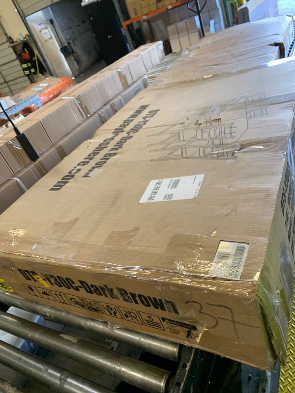 Photo 1 of FDW | 5-Piece Solid Wood Dining Table Set for 4 | Brown | Space-Saving Design | Smooth Easy-to-Clean Surface | Pine Kitchen Table with Upholstered Chairs | for Dining Room, Apartment, Restaurant