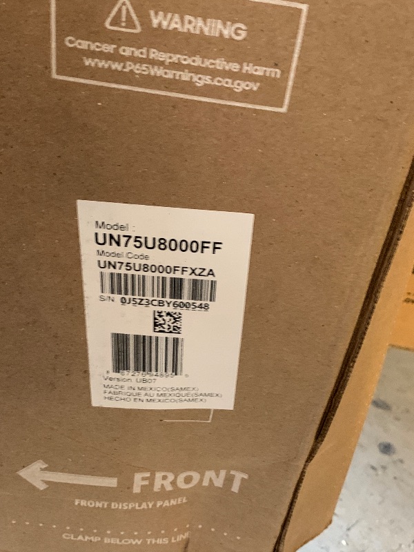 Photo 1 of Samsung 75-Inch Class Crystal UHD U8000F 4K Smart TV (2025 Model) Endless Free Content, Crystal Processor 4K, MetalStream Design, Knox Security, Alexa Built-in