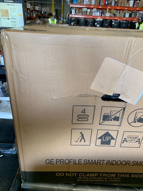 Photo 1 of GE Profile™ Smart Indoor Pellet Smoker, with Active Smoke Filtration, 5 Smoke Control Settings, WiFi Connected, Electric, Countertop BBQ Appliance, Black