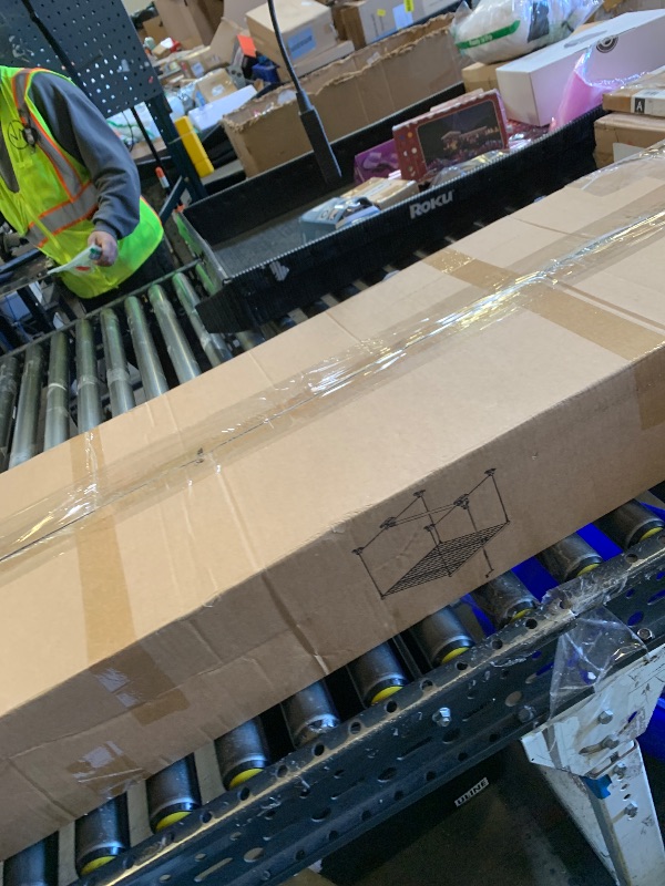 Photo 1 of GADFISH Garage Ceiling Lift Storage Rack, Easy Lifting 85" Height Overhead Garage Storage Rack for Space Saving with Safety Lock, Suitable for 16"/24" Ceiling, 350LBS Capacity