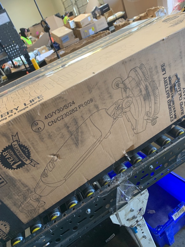 Photo 1 of Tomahawk Electric Floor Scrubber Cleaner with 18” Power Mop Brushes Cordless 36V Battery Powered