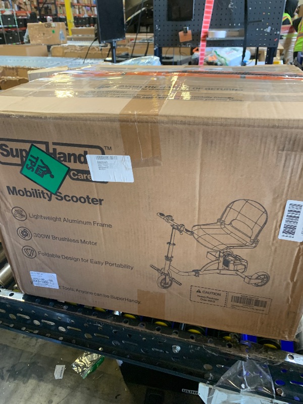 Photo 1 of SuperHandy Passport Mobility Scooter for Adults- Foldable, 3 Wheel, Airline Travel Friendly - 13 Mile Range, Includes 2 Removable 44.4V Lithium-ion Batteries & Charger (275 Lbs)