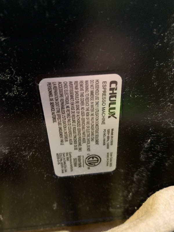 Photo 1 of CHULUX Slim 2026 Upgrade Espresso Machine with Milk Frother Steam Wand, 20 Bar Professional Italian Pump Espresso Coffee Machine for Home Cappuccino & Latte Maker, Stainless Steel, Creamy