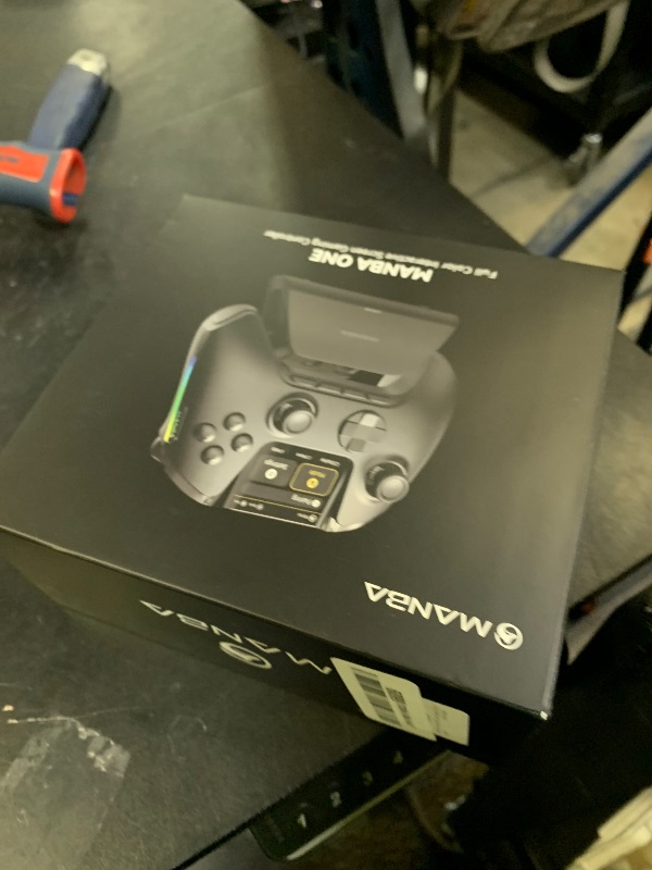 Photo 1 of ManbaOne Interactive Screen Wireless Gaming Controller for PC/Switch/Switch 2/iOS/Android,Hall Effect Stick & Trigger,RGB Lighting,Remappable Buttons,1800mAh with Charging Dock (Black)