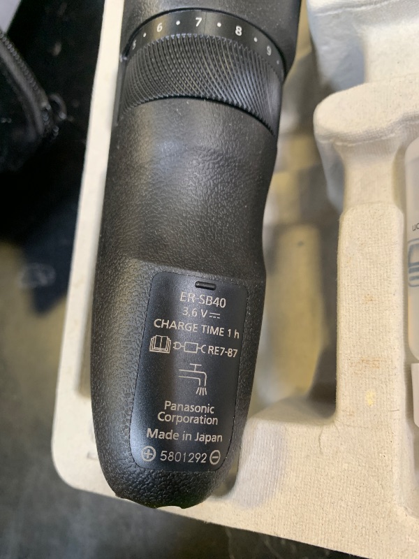 Photo 1 of Panasonic Beard Trimmer for Men Cordless Precision Power, Hair Clipper with Comb Attachment and 19 Adjustable Settings, Washable, ER-SB40-K, 0.5-10mm lengths, 1 Pack