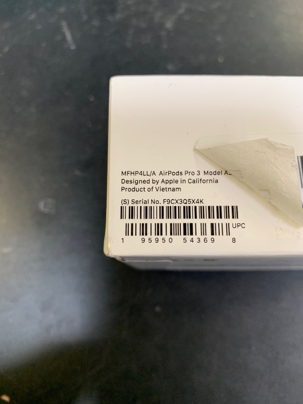 Photo 1 of Apple AirPods Pro 3 Wireless Earbuds, Active Noise Cancellation, Live Translation, Heart Rate Sensing,Hearing Aid Feature,Bluetooth Headphones,Spatial Audio, High-Fidelity Sound, USB-C Charging, White