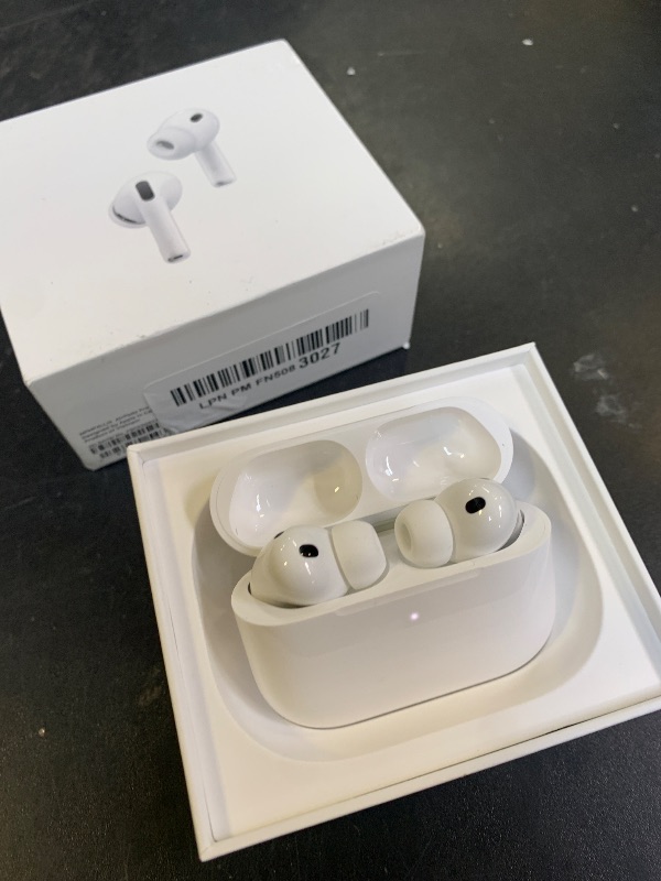 Photo 1 of Apple AirPods Pro 3 Wireless Earbuds, Active Noise Cancellation, Live Translation, Heart Rate Sensing,Hearing Aid Feature,Bluetooth Headphones,Spatial Audio, High-Fidelity Sound, USB-C Charging, White