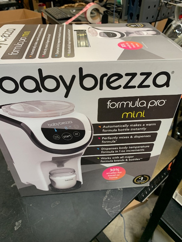 Photo 1 of Baby Brezza Formula Pro Mini Baby Formula Mixer Machine Fits Small Spaces and is Portable for Travel– Bottle Makers Makes The Perfect Bottle for Your Infant On The Go, White