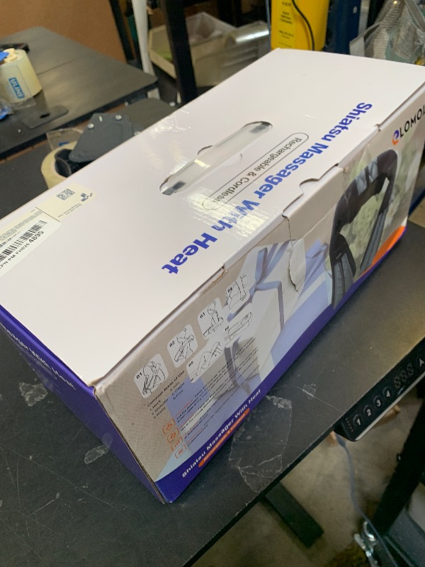 Photo 1 of Elomol Neck Shoulder Massager with Heat - Rechargeable Back and Neck Massage Pain Relief Deep 5D Tissue Shiatsu Kneading Massager for Shoulder Back Leg Gifts for Mom Dad Men Women Her Him