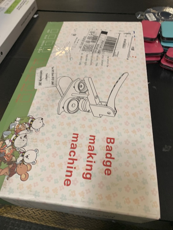 Photo 1 of Button Maker Machine 58mm - (3rd Gen) Installation-Free 58mm(2.25in) DIY Pin Badge Button Maker Press Machine Badge Punch Press with Free 100pcs Button Parts&Pictures&Circle Cutter&Magic Book