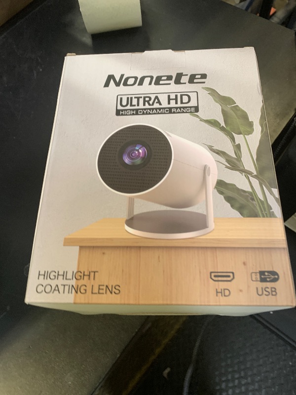 Photo 1 of ?Projector 2026 Upgraded?Mini Projector with WiFi 6 and Bluetooth 5.2 Support 4K 1080P Auto Keystone 270° Rotatable Projector Portable Compatibile with HDMI/TV Stick/Memory Stick/Laptop-Black