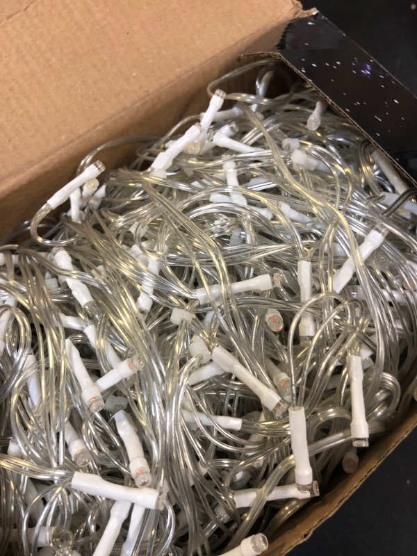 Photo 1 of JDGJYDS 131 Ft String Lights for Outside, 1280 LED Christmas Lights Outdoor Plug in, Christmas String Lights with 8 Modes & Timer for Holiday, Party, Wedding, House, Patio, Outdoor Decor(Multicolor)