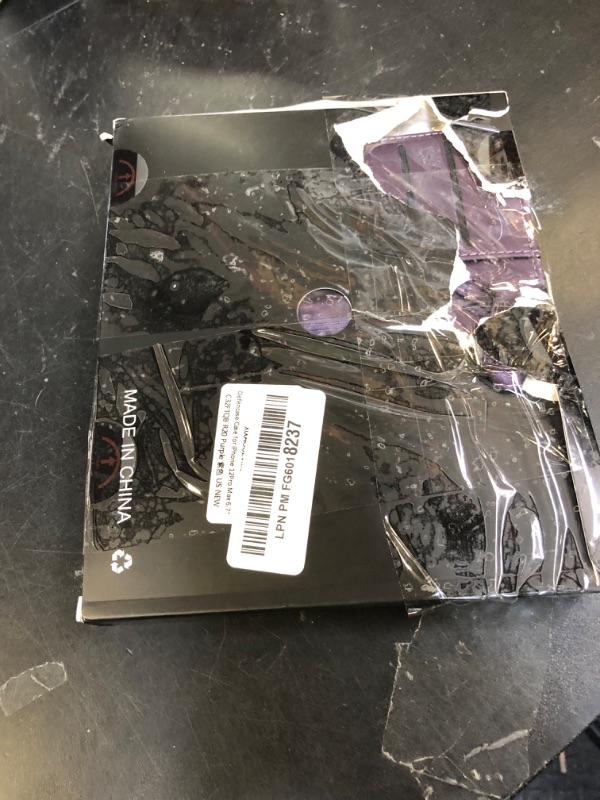 Photo 1 of Defencase for iPhone 12 Pro Max Magnetic Wallet Case Compatible with Magsafe with RFID Blocking Zipper Strap Card Holder for Women Men, PU Leather Detachable Case for iPhone 12 Pro Max (6.7"), Purple