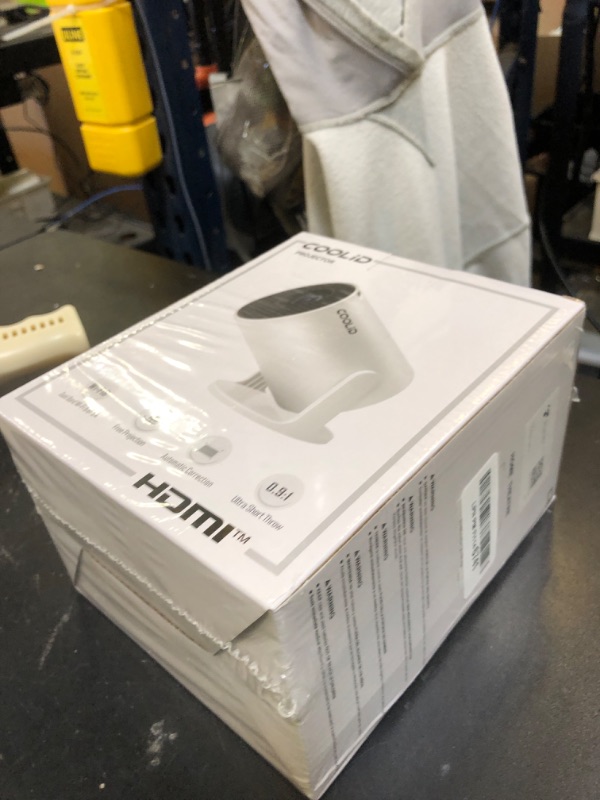 Photo 1 of [Built-in Apps & 2025 Upgraded] Mini Projector Support 4K 1080P Auto Keystone 180° Rotatable with WiFi 6 and Bluetooth 5.4, Projector Portable Compatibile with HDMI/TV Stick/Memory Stick/Laptop-White (FACTORY SEALED)