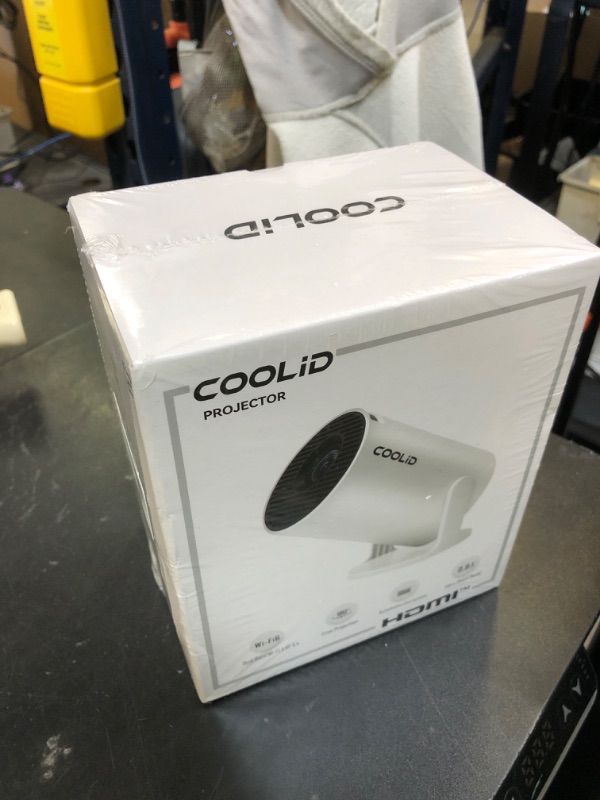 Photo 1 of [Built-in Apps & 2025 Upgraded] Mini Projector Support 4K 1080P Auto Keystone 180° Rotatable with WiFi 6 and Bluetooth 5.4, Projector Portable Compatibile with HDMI/TV Stick/Memory Stick/Laptop-White (FACTORY SEALED)