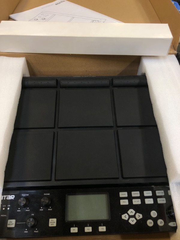 Photo 1 of PD708 Sample Pad Sampling Drum Pad Electronic Tabletop Digital Drum Set for Drummer Live Performance, 1000 Built-in Sounds, 32 GB Storage, Onboard FX, Customizable LEDs