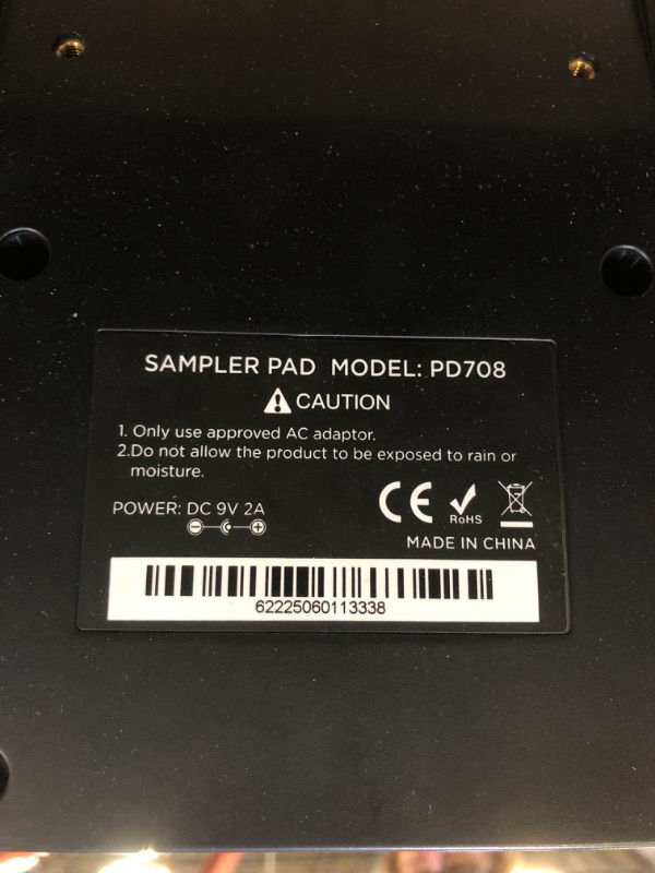 Photo 1 of PD708 Sample Pad Sampling Drum Pad Electronic Tabletop Digital Drum Set for Drummer Live Performance, 1000 Built-in Sounds, 32 GB Storage, Onboard FX, Customizable LEDs