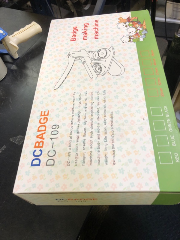 Photo 1 of Button Maker Machine 58mm - (3rd Gen) Installation-Free 58mm(2.25in) DIY Pin Badge Button Maker Press Machine Badge Punch Press with Free 100pcs Button Parts&Pictures&Circle Cutter&Magic Book