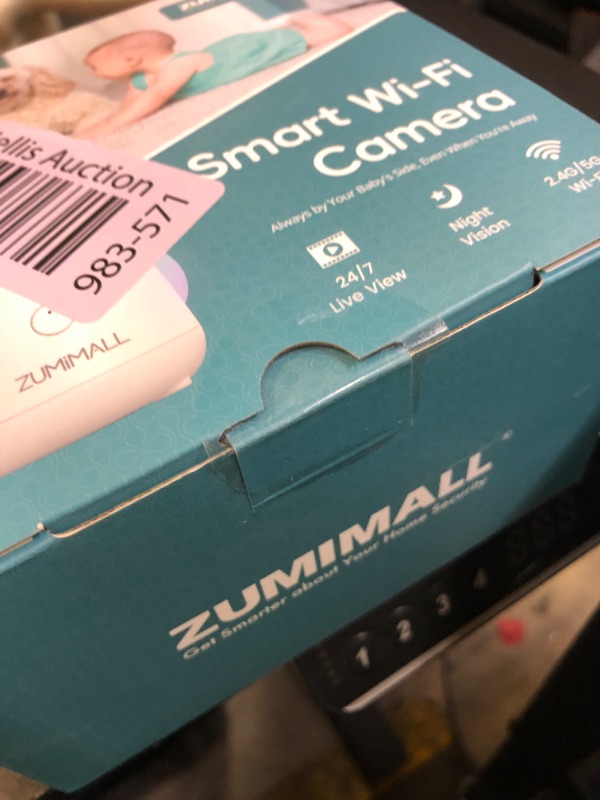 Photo 1 of ZUMIMALL Security Camera Indoor, 5G/2.4G WiFi Baby Monitor with Camera and Audio, 2K Wired Pet Cameras for Home Security, One-Click Call, Auto Tracking, Cry/PIR/AI Detection, Alexa/ONVIF/Cloud