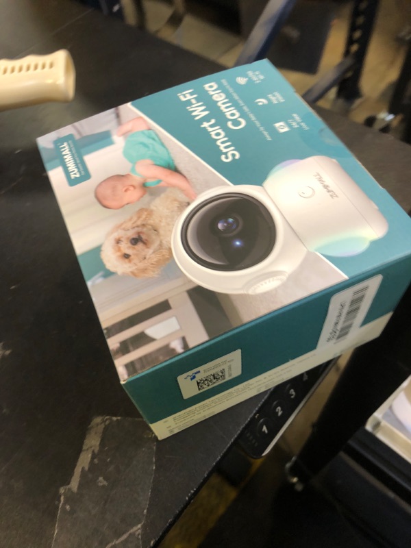 Photo 1 of ZUMIMALL Security Camera Indoor, 5G/2.4G WiFi Baby Monitor with Camera and Audio, 2K Wired Pet Cameras for Home Security, One-Click Call, Auto Tracking, Cry/PIR/AI Detection, Alexa/ONVIF/Cloud