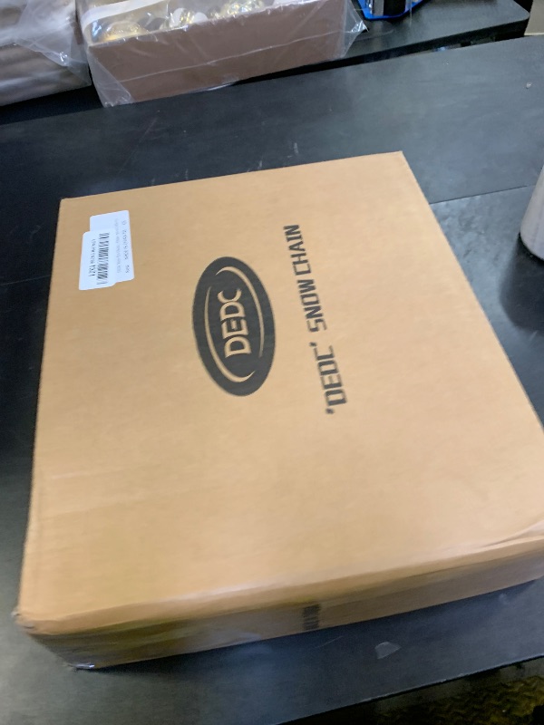 Photo 1 of DEDC Snow Chains for SUV Tire Chains Compatible with Tesla Model Y Cars 1 Min Quick Fit Easy Chainsaw Reusable Universal Emergency Traction Chain Tire Width 235 245 255 265 275 - Set of 2 MS1521