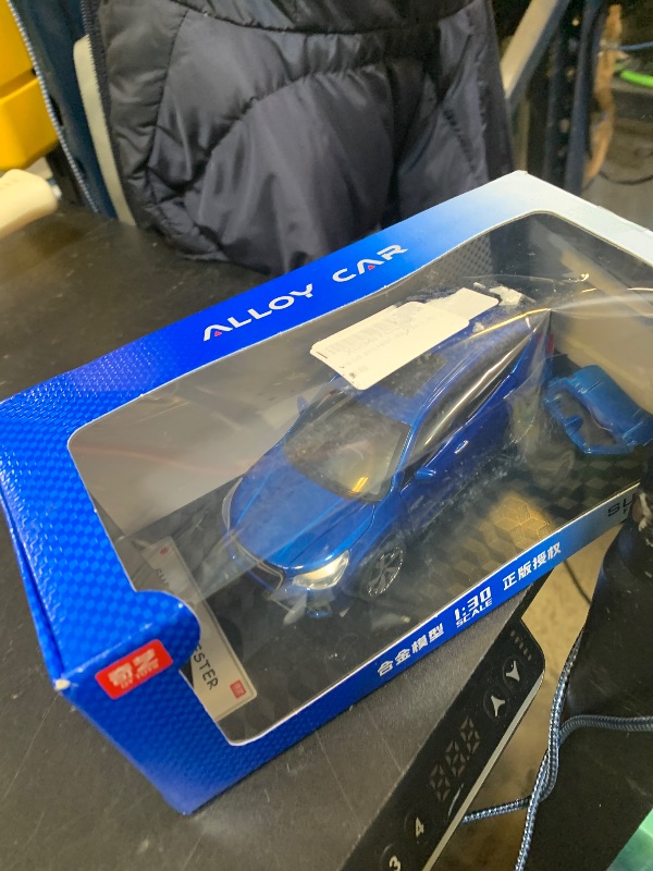 Photo 1 of 1:30 Scale 2021 Forester e-Boxer SUV Model Toy Car Metal Diecast Toy Vehicle, Doors Open, Light Sound, Pull Back, Toys for Boys Kids Gifts, Men Collection, Home Office Décor, Blue