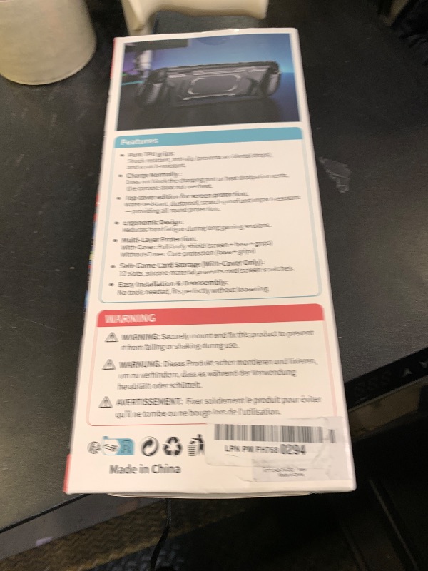 Photo 1 of FASTSNAIL Switch 2 Protective Cover with 10,000mAh PD 20W Fast Charging Power Bank, Non-Slip Ergonomic Grip for Joycon 2, Anti-Scratch PC Front Cover with 12 Game Card Slots for Switch 2 Accessories