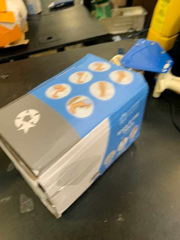 Photo 1 of 5 STARS UNITED Knee Pillow for Back Sleeping – Cooling Cover - Memory Foam Cushion for Sciatica Pain Relief – Under Leg Support for Sleeping on Back – Half Moon Bolster for Bed, Arctic Gray