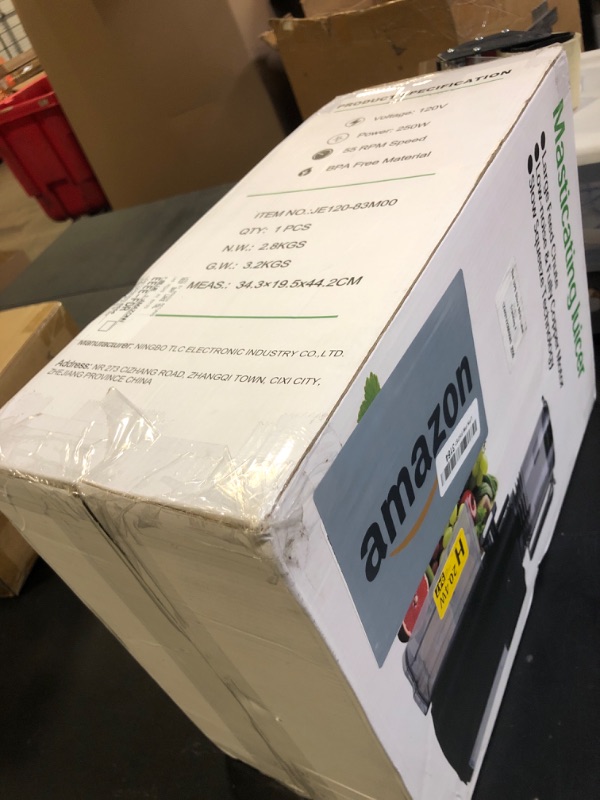 Photo 1 of Cold Press Juicer, 5.5inch Wide Feed Chute Juicer Machine, Slow Masticating Juicer for Whole Vegetables & Fruits, Black