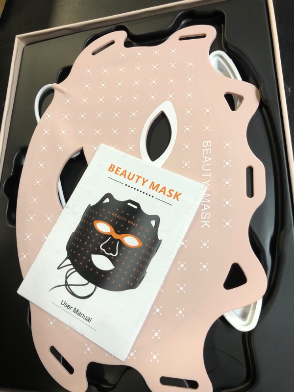 Photo 1 of EVFOFO Red Light Therapy Mask for Face, Led Face Mask Light Therapy, 7 Colors LED Face Mask Light Therapy At Home, Pink