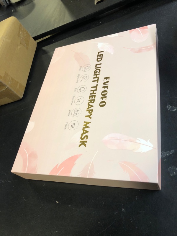 Photo 1 of EVFOFO Red Light Therapy Mask for Face, Led Face Mask Light Therapy, 7 Colors LED Face Mask Light Therapy At Home, Pink