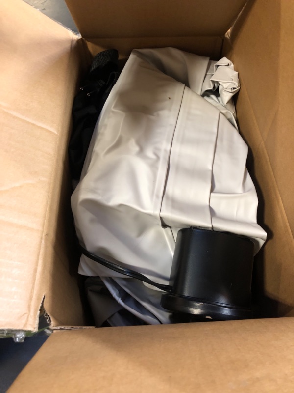 Photo 1 of YITAHOME FullXL Size Air Mattress with Headboard, 18in Inflatable with Pillow, Blow Up Mattress with Removable Electric Pump, Comfort Air Bed Queen for Camping & Home, Brown