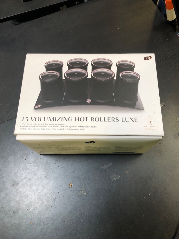 Photo 1 of T3 - Volumizing Hot Rollers LUXE | Premium Hair Curler Set for Long Lasting Volume, Body & Shine | Set of 8-4 XL (1.75") & 4 Large (1.5”)