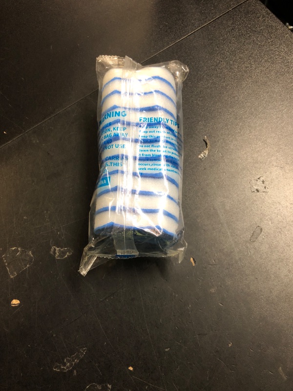 Photo 1 of 10 Count Disposable Toilet Brush Refills - Compatible with Most Toilet Brushes, Easy Cleaning Toilet Bowl Sponge Wand Heads