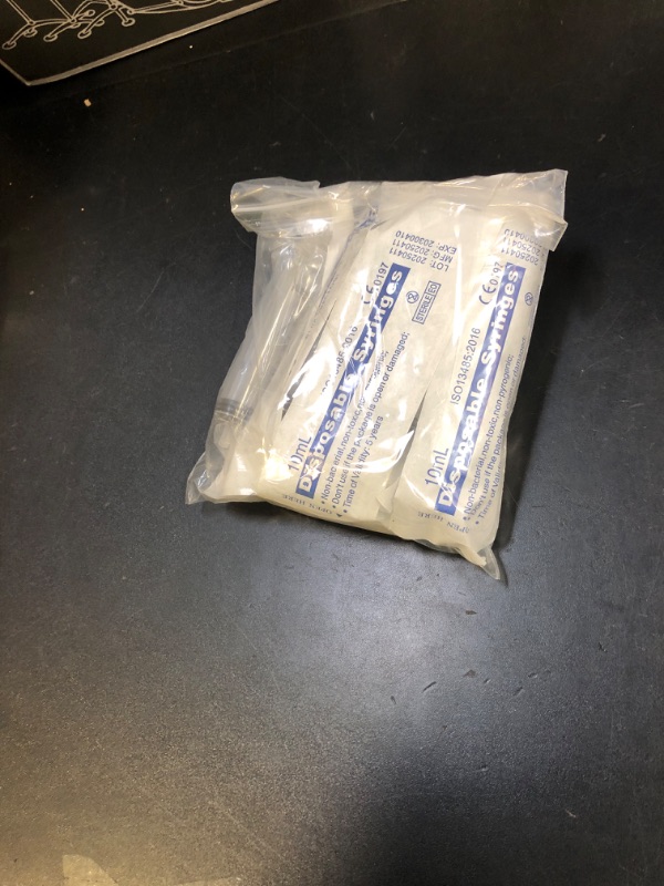 Photo 1 of 10 Pack 10ml Syringe for Liquid, Oral, Scientific Labs, Measurement, Dispensing, with Cap, 10cc Syringes