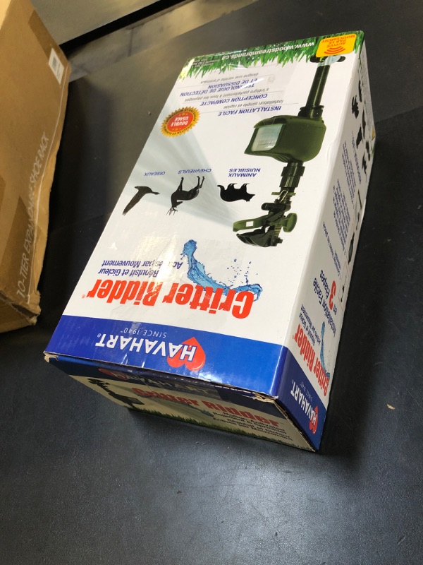 Photo 1 of Havahart Critter Ridder Motion Activated Animal Repellent and Sprinkler - Use in Yard to Repel Cats, Dogs, Chipmunks, Groundhogs, Squirrels, Skunks, Deer, and More - 5277