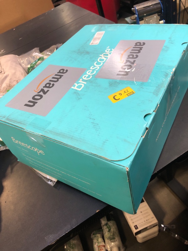 Photo 1 of Breescape Cooling Comforter Set - Ultra Comfort 4pcs with Cal King Size Cooling Blanket, Wrinkle-Free Deep Pocket Fitted Sheet, 2 Breathable Pillowcases for Skin and Hair Bedding Set, Misty Gray