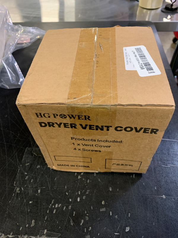 Photo 1 of 4 Inch Dryer Vent Cover Outside, HG Power Exterior Vent Cover with Removable Screen & Cushioned Non-Return Flap, Stainless Steel Air Wall Vent for House, Range Hood, AC, Opening Diameter: 3.81" Silver