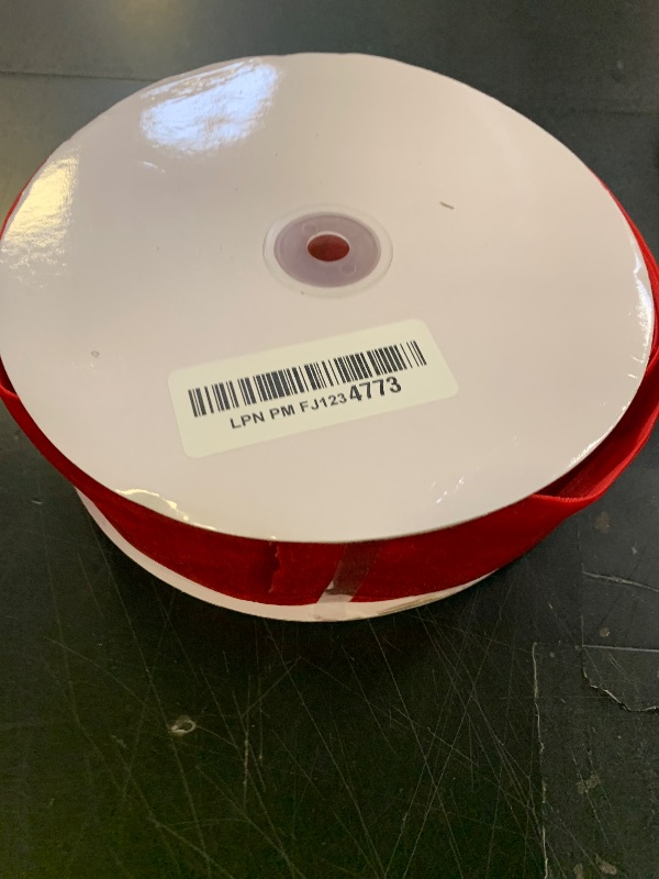 Photo 1 of 1.5" X 20 Yards Red Velvet Ribbon for Christmas Tree Wreath Decoration Handmade Crafts Ornaments Gift Wrapping & Bow Making