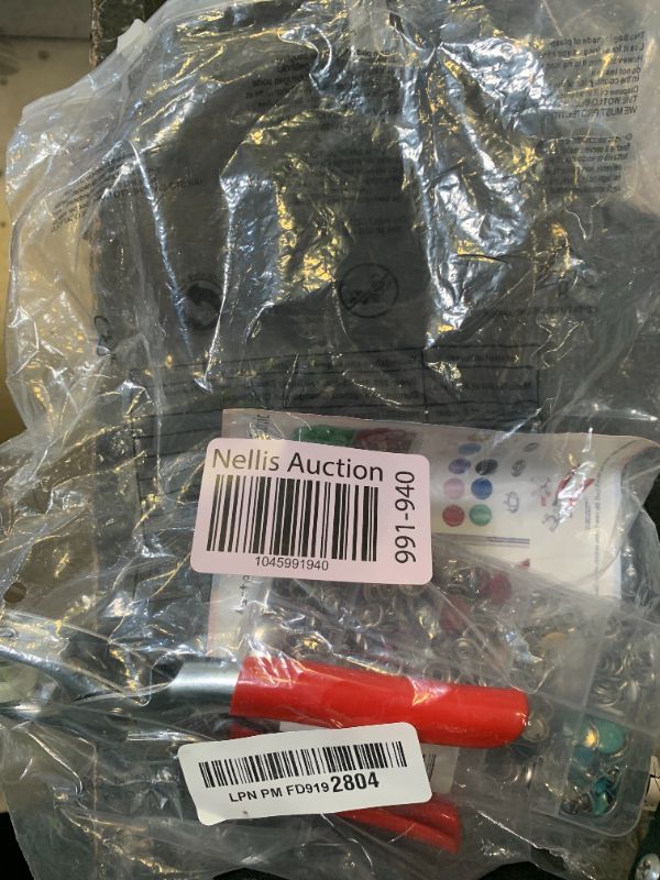 Photo 1 of 100 Sets 9.5mm Metal Snaps Buttons Tool Kit with Fastener Pliers Press Perfect for DIY Crafts Clothes Bibs Hats and Sewing,Snap Button Fasteners Kit for Fabric (Solid)