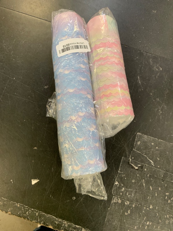 Photo 1 of 100pcs Gradient Star Cupcake & Muffin Tins Liners, Chic Floral Cupcake Wrappers for Girls Birthday Parties