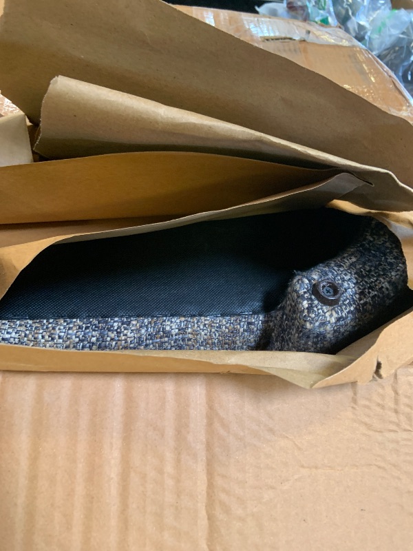 Photo 1 of Signature Design by Ashley Cashton Contemporary Loveseat, Exposed Feed With Faux Wood Finish, Accent Pillows, Fabric Upholstery, 63" W x 38" D x 39" H, Blue