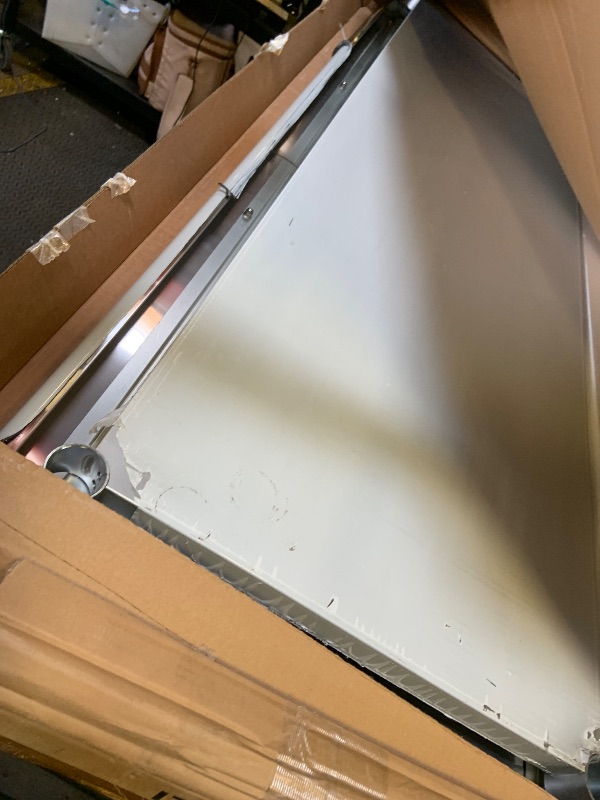 Photo 1 of HARDURA Stainless Steel Table with Wheels 30 x 72 Inches Casters NSF Heavy Duty Commercial Prep Table with Undershelf and Galvanized Legs for Food Prep