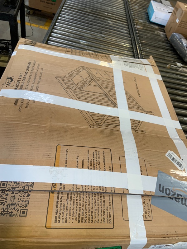 Photo 1 of Graco Hadley 5-in-1 Convertible Crib & Changer (Black) – GREENGUARD Gold Certified, Fits Standard Crib Mattress, Converts to Toddler Bed and Full Bed, 4 Adjustable Mattress Heights