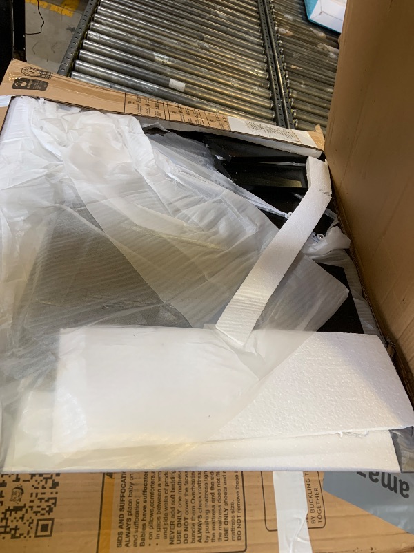 Photo 1 of Graco Hadley 5-in-1 Convertible Crib & Changer (Black) – GREENGUARD Gold Certified, Fits Standard Crib Mattress, Converts to Toddler Bed and Full Bed, 4 Adjustable Mattress Heights