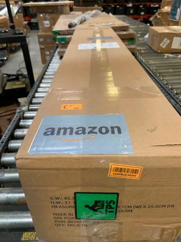 Photo 1 of Amazon Basics Smart Box Spring Bed Base, 9-Inch Height Mattress Foundation, Tool-Free Easy Assembly, Queen, 79" L x 59.5" W x 9" H, White