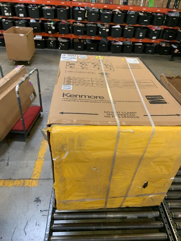 Photo 1 of Kenmore 4.5 cu. ft. Top Load Washer with Triple Action Impeller for Tough Dirt & Stains - Reduce Laundry Time with Accela Wash & Express Wash - LED - White