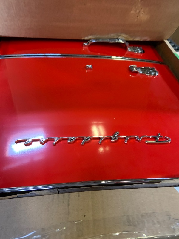 Photo 1 of Frigidaire EFR786 Retro Apartment Size Refrigerator with Top Freezer - 2 Door Fridge with 7.5 Cu Ft of Storage Capacity, Adjustable Spill-Proof Shelves, Door & Crisper Bins, Red