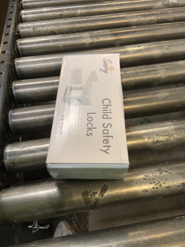 Photo 1 of 12 Pack Cabinet Locks Child Safety | Baby Safety Cabinet Locks NO Drilling 3M Adhesive Baby Proof Drawer Lock Child proofing cabinets latches for Kids Latch for Drawers & Door Child Safety Locks