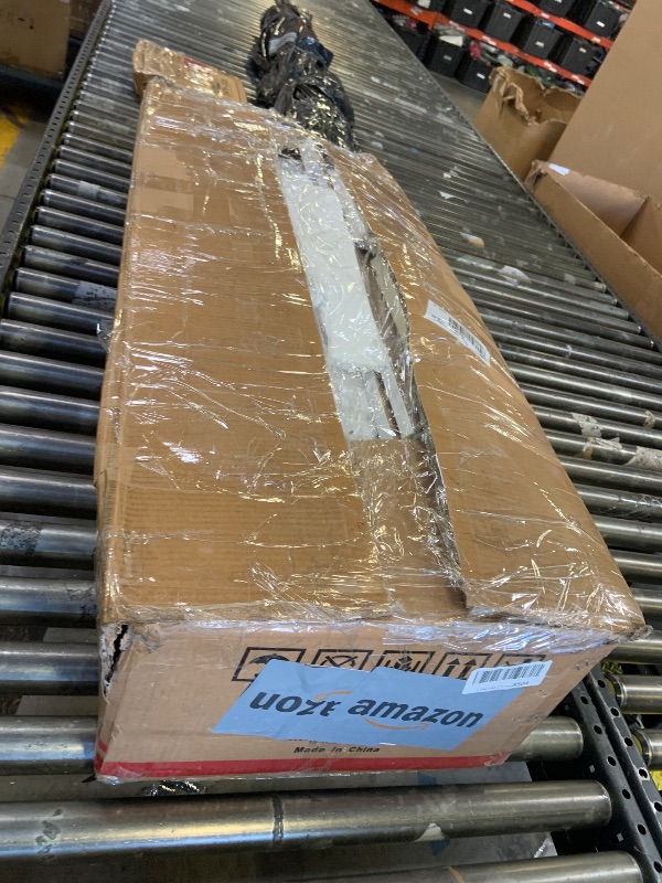 Photo 1 of MISSING MANY PIECES, LOOSE HARDWARE***** NOT FULL SET*********** 43” Electric Fireplace Mantel Freestanding Electric Fireplace, Remote Control, Adjustable Led Flame, 750W/1500w PEARLWHITE